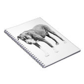 Winter Pit Bull Notebook Notizblock (Rechte Seite)