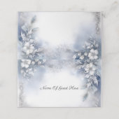 Winter-Platzkarten Platzkarte (Außenseite Aufgefaltet)