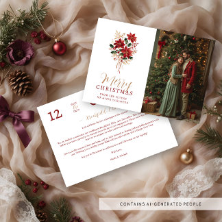 Winter-Poinsettia-Christmas-Hochzeitsfoto TLW26 Save The Date