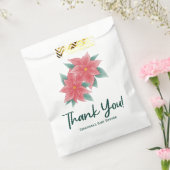 Winter Poinsettia Kinderdusche Danke für die Bevor Geschenktütchen (Versiegelt)