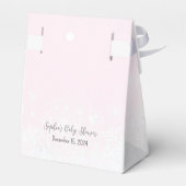 Winter-Polar-Bär kalt Außenbereich Rosa Babydusche Geschenkschachtel (Rückseite)