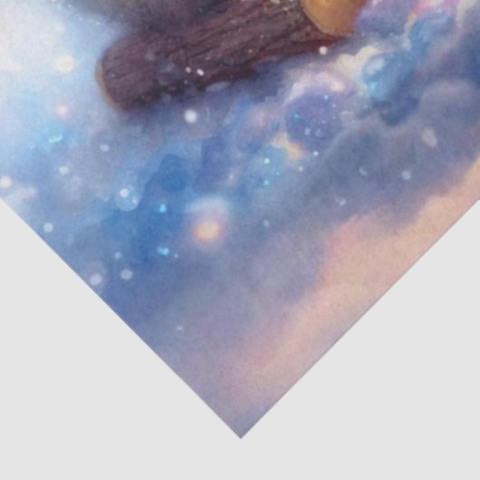 Winter-Polar-Bär & Pinguine Campfire-Dekoupage Seidenpapier (Ausschnitt)