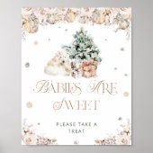 Winter Polar Bären Babys sind süß Nimm eine Lecker Poster (Vorne)