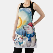 Winter Polar Bären Weihnachten Schürze (InSitu)