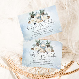Winter Polar Bärenjunge Babydusche Bücher für Baby Begleitkarte