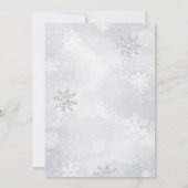 Winter-Polar-Bear-Baby-Dusche Einladung (Rückseite)