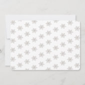 Winter Polar Bear Bear Bearly Wait Blue Baby Dusch Einladung (Rückseite)