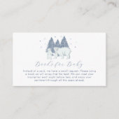 Winter Polar Bear Books For Baby Shower  Begleitkarte (Vorderseite)