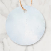 Winter Polar Bear Boy Baby Dusche Geschenkanhänger (Rückseite)