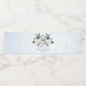 Winter Polar Bear Boy Baby Dusche Wasserflaschenetikett (Einzelnes Label)