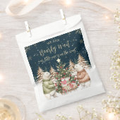 Winter Polar Bear Snowflake Babydusche Geschenktütchen (Ausgeschnitten)