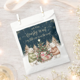 Winter Polar Bear Snowflake Babydusche Geschenktütchen