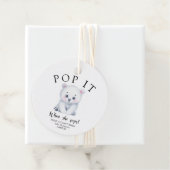 Winter Polarbär - Pop! Wenn sie Pop Geschenkanhänger (Beispiel)