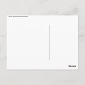 winter police box with snowman postkarte (Rückseite)