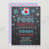 Winter-Pool-Einladungs-/Winter-Pool laden ein Einladung (Vorne/Hinten)