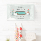 Winter Pool GeburtstagspartParty Banner (Insitu)