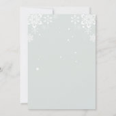 Winter Pool GeburtstagspartParty Einladung (Rückseite)