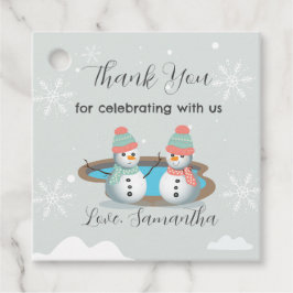 Winter Pool GeburtstagspartParty Geschenkanhänger