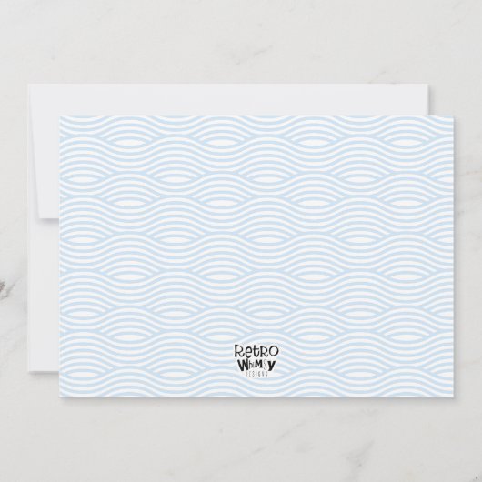 Winter Pool Party Black Hair Boy Innenschwimmbad Einladung (Rückseite)