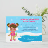 Winter-Pool-Party laden ein Einladung (Stehend Vorderseite)