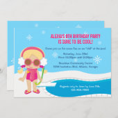 Winter-Pool-Party laden ein Einladung (Vorne/Hinten)