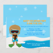 Winter-Pool-Party laden ein Einladung (Vorne/Hinten)
