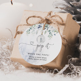 Winter Pop, wenn sie Pop Baby Dusche Gefallen Tag Geschenkanhänger