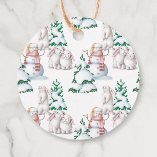 Winter Pop, wenn sie Pop Baby Dusche Geschenkanhänger (Rückseite)