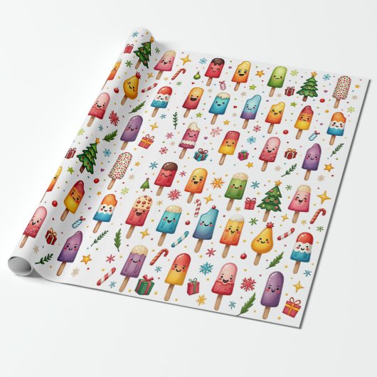 Winter Popsicle Wonderland Geschenkpapier (Ungerollt)
