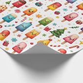 Winter Popsicle Wonderland Geschenkpapier (Ecke)
