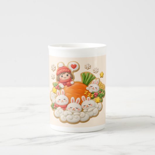 Winter Porzellantasse (Vorderseite)