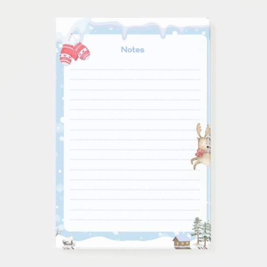Winter Post-it Klebezettel (Vorderseite)