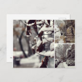 Winter Postkarte (Vorne/Hinten)