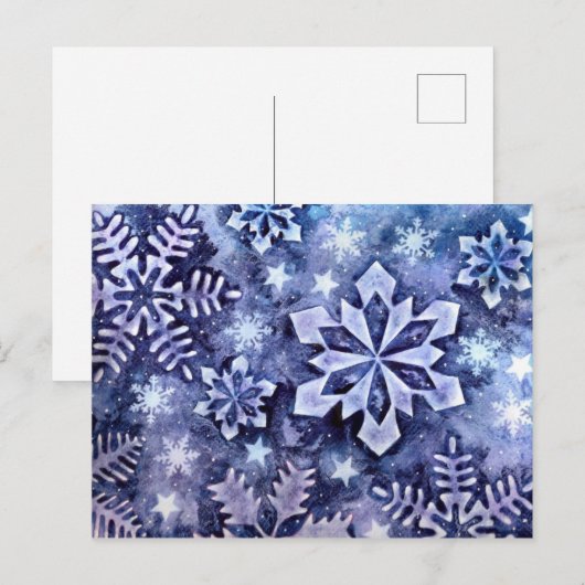 Winter Postkarte (Vorne/Hinten)