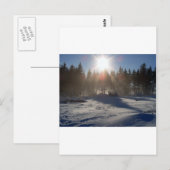Winter Postkarte (Vorne/Hinten)