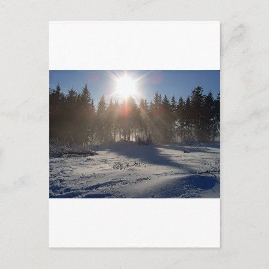 Winter Postkarte (Vorderseite)