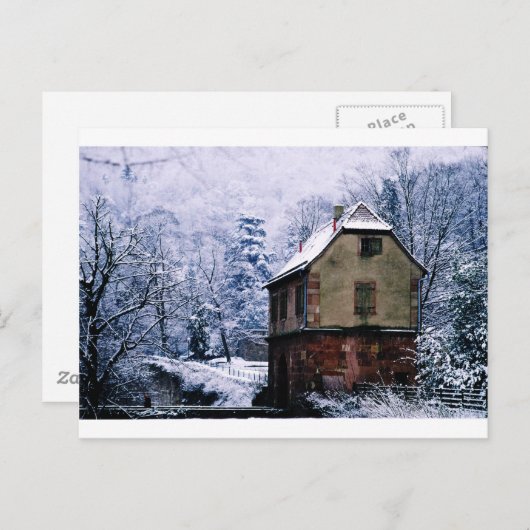 Winter Postkarte (Vorne/Hinten)