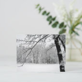 Winter Postkarte (Stehend Vorderseite)