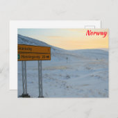 Winter Postkarte (Vorne/Hinten)