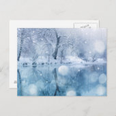 Winter Postkarte (Vorne/Hinten)