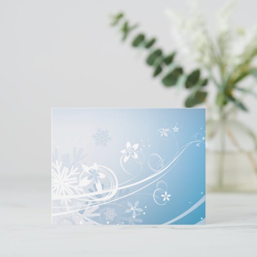 Winter Postkarte (Stehend Vorderseite)