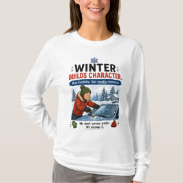 Winter prägt den Charakter Minnesota Checklist T-S T-Shirt