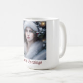 Winter Princess Custom Holiday Kaffeetasse (VorderseiteRechts)