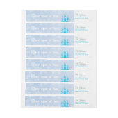 Winter Princess Party Rücksendeadressen-Aufkleber (Bogen)