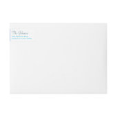 Winter Princess Party Rücksendeadressen-Aufkleber (Vorderseite)