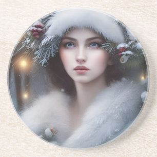 Winter Princess Urlaub Getränkeuntersetzer