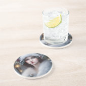 Winter Princess Urlaub Getränkeuntersetzer (Seite)