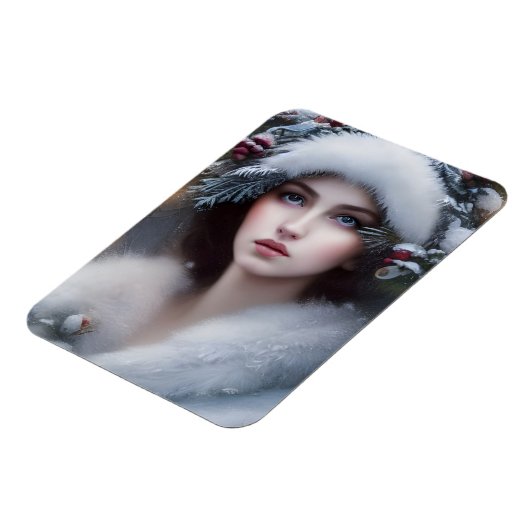 Winter Princess Urlaub Magnet (Linke Seite)