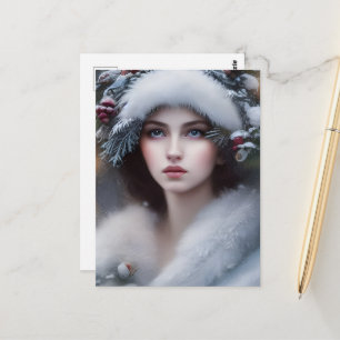 Winter Princess Urlaub Postkarte