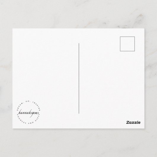 Winter Produce  Postkarte (Rückseite)